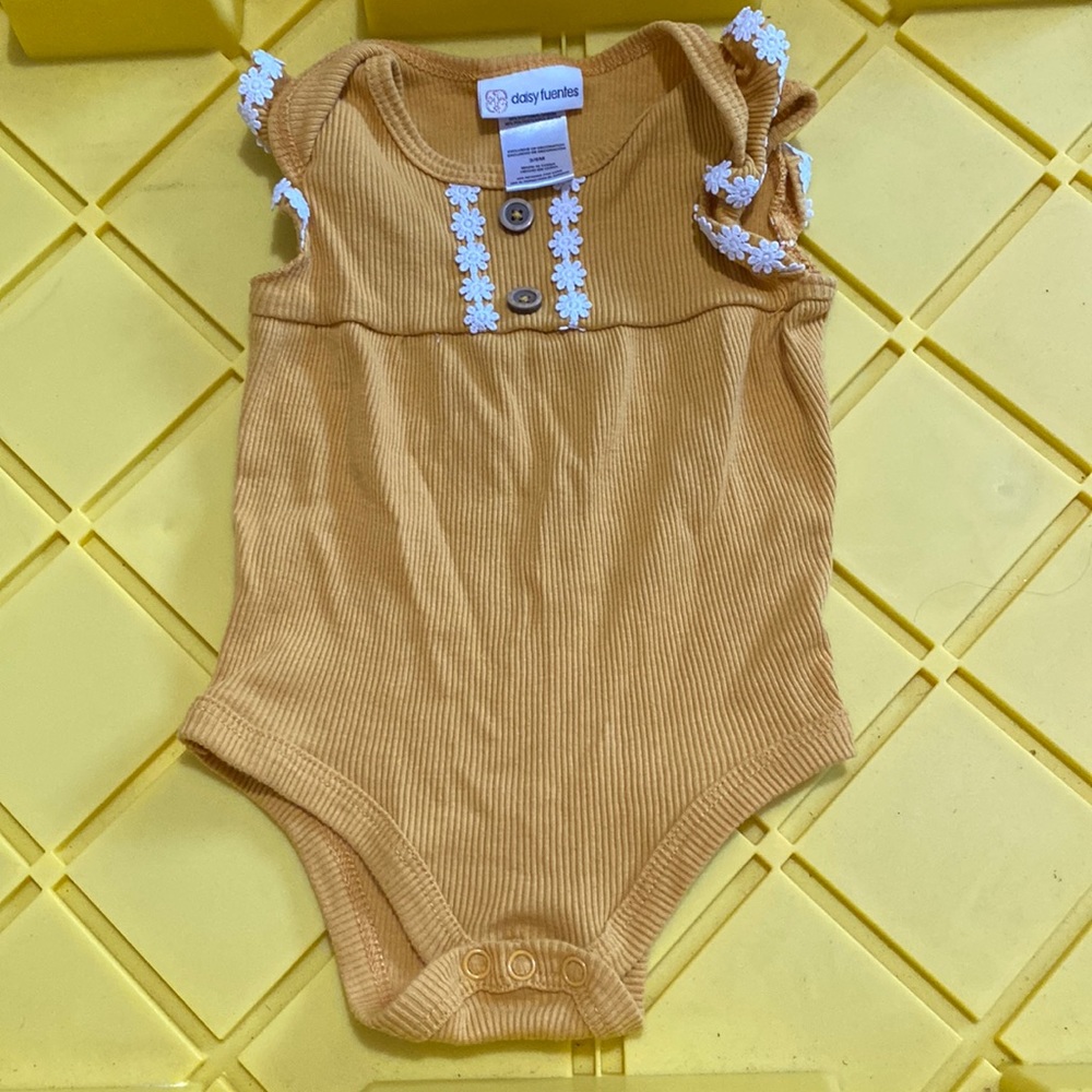 Mustard yellow onesie